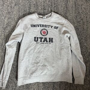 University of Utah Gray Crewneck